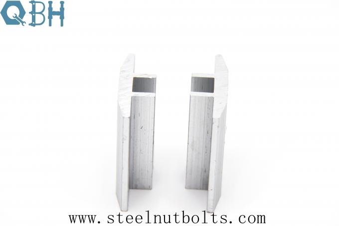 Anodizing Aluminium 6005-T5 SS 304 แคลมป์กลางสำหรับสนามไฟฟ้าโซลาร์เซลล์ 6
