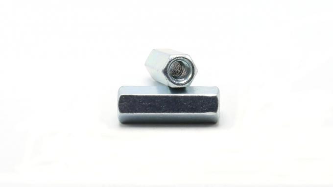 DIN6334 น็อตยาว Hex with Hole NON-STANDARD HEX HIGHE NUTS coupling nut M6-M36 Zinc / D.H.G YZP BLACK 1