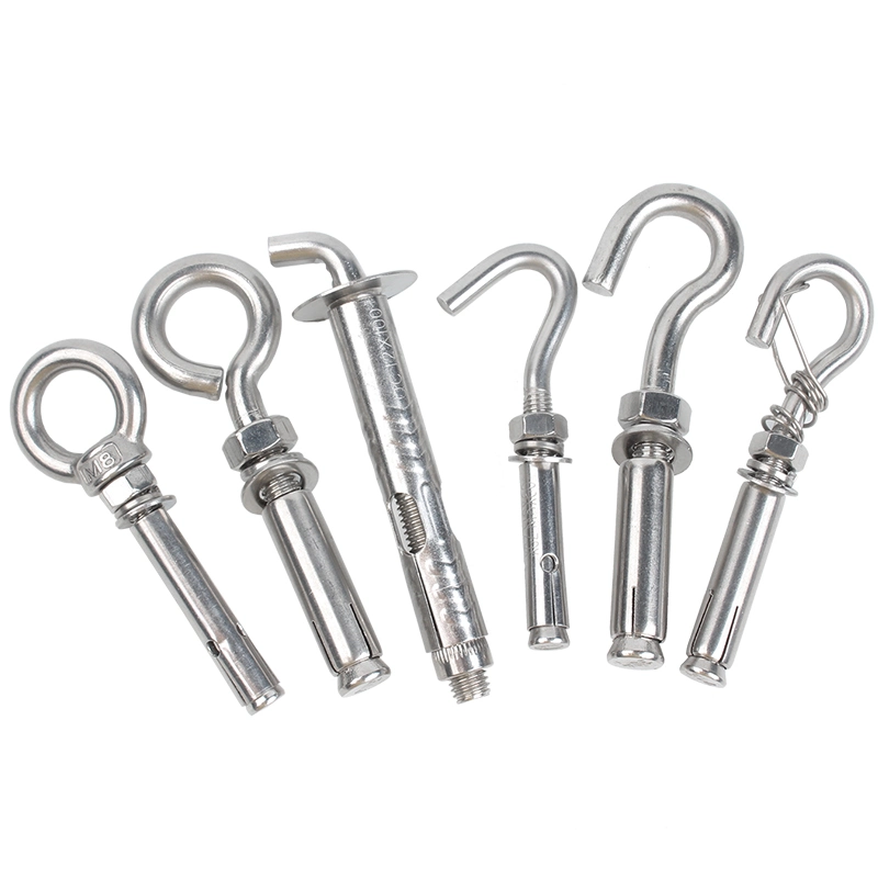 Stainless Steel SS316 Shoulder Hook Self Tapping Wood Screw Closed Eye Bolt