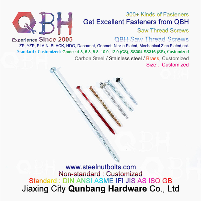 QBH สีสังกะสีชุบ Hex Socket Groove Big Flat Head Self-Drilling Screw 4